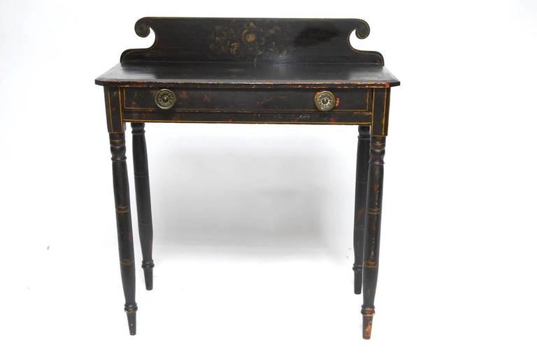 Hitchcock Style Painted Work Table Or Desk At 1stdibs