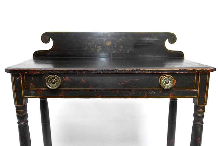 Hitchcock Style Painted Work Table Or Desk At 1stdibs