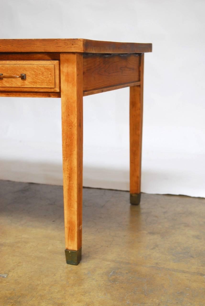 Quartersawn Oak Stickley Style Library Table or Desk In Excellent Condition In Rio Vista, CA