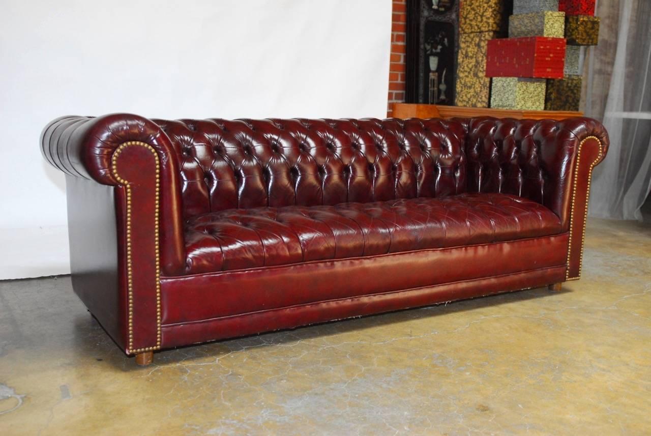 cordovan leather sofa