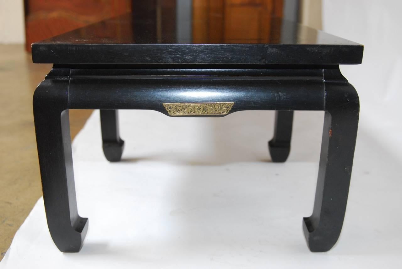 20th Century James Mont Style Mid-Century Lacquered Coffee Table