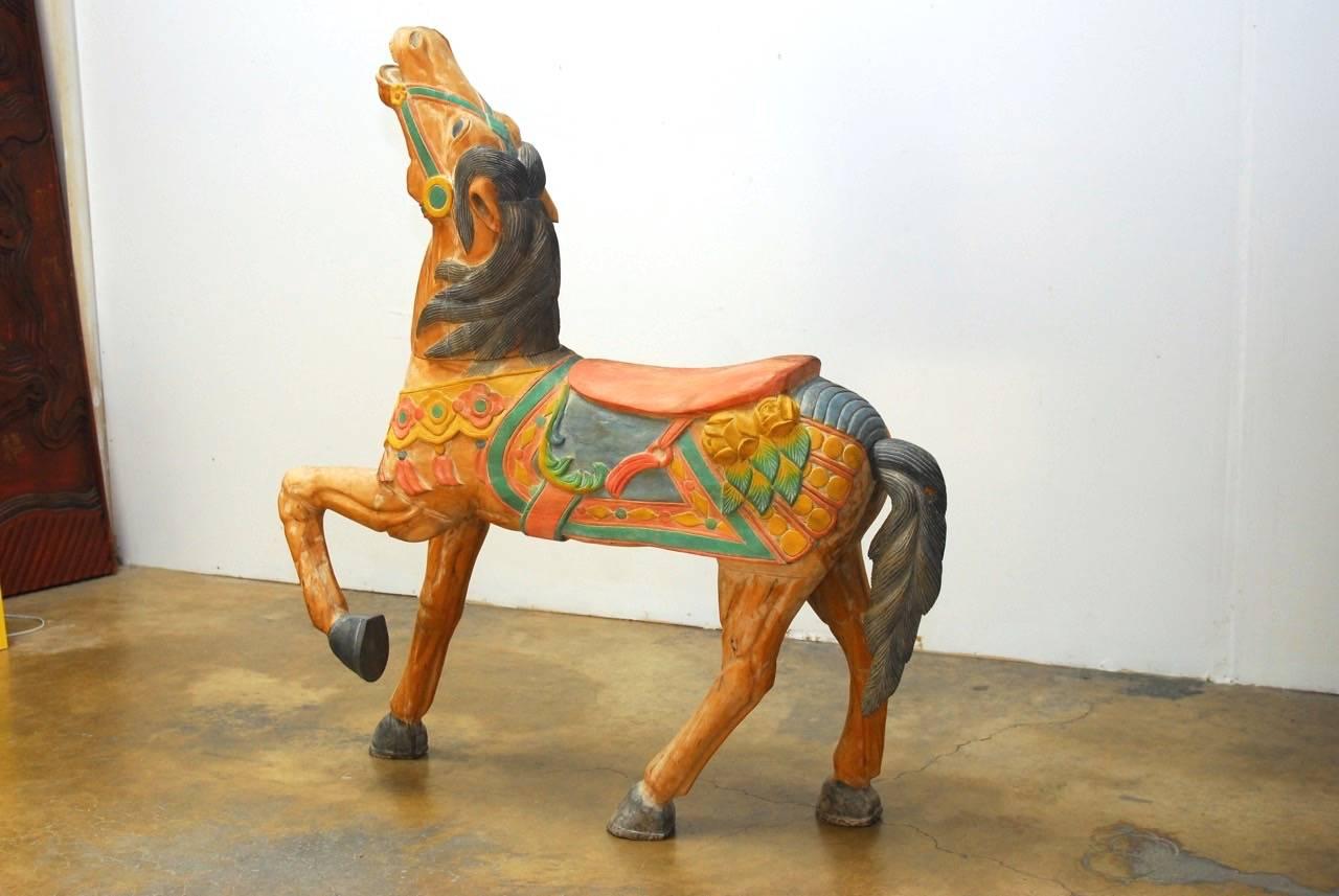 carousel horse stands