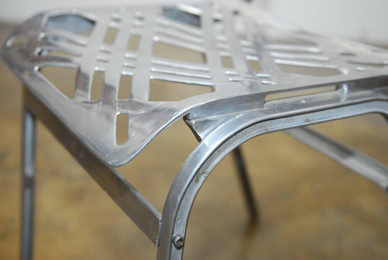 French Aluminum Eiffel Tower Chairs by Gallerie for Slavik 2