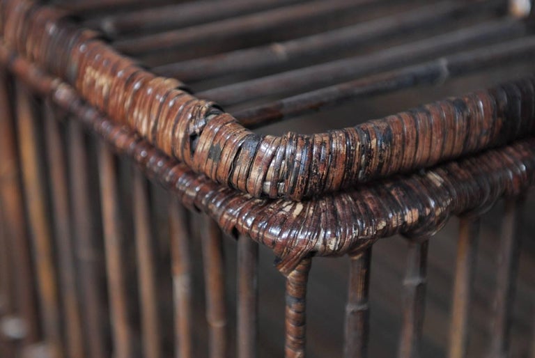 Pair of Willow and Rattan Pigeon Crate Storage Baskets at 1stDibs