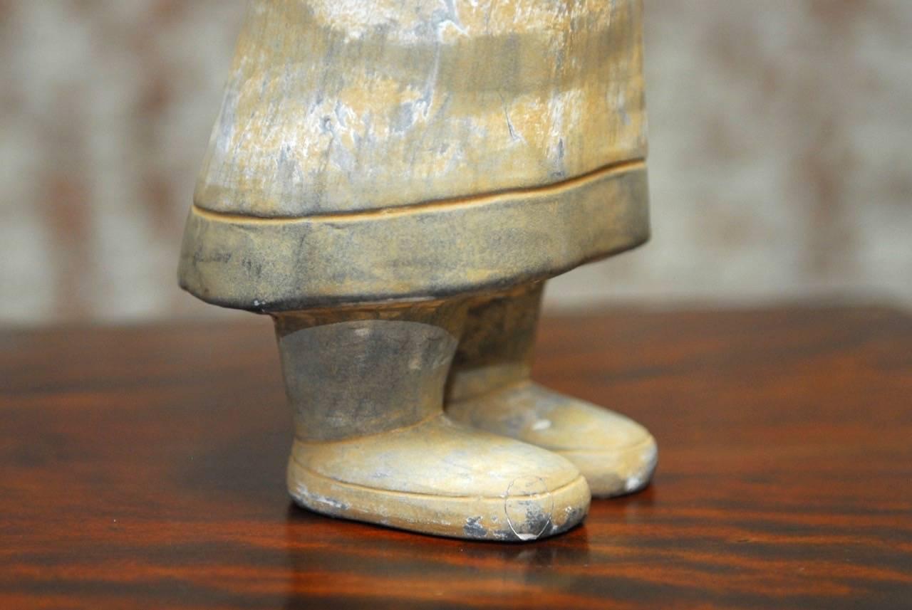 Chinese Han Style Ceramic Pottery Figure  1