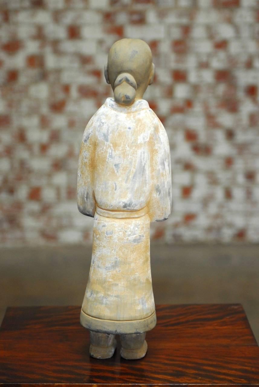 Chinese Han Style Ceramic Pottery Figure  2