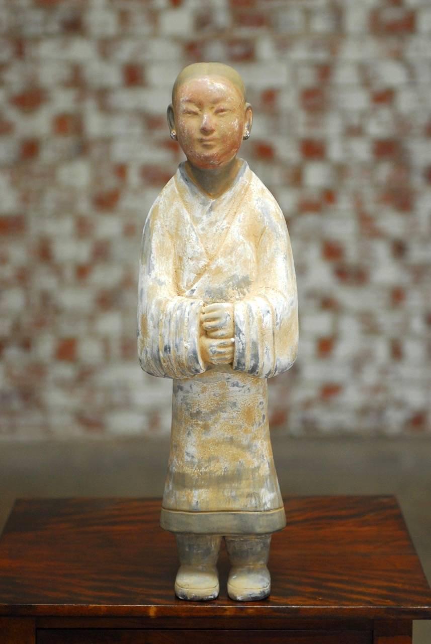 Chinese Han Style Ceramic Pottery Figure  4