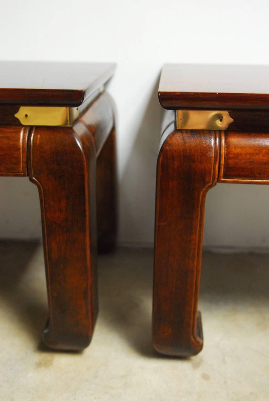 Mid-Century Modern Pair of Midcentury Ming Style Footstools or Drink Tables