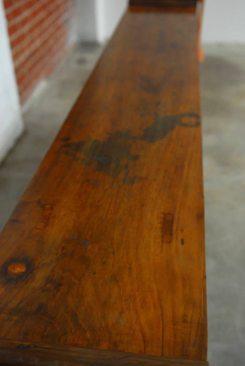 19th Century Chinese Elm Altar Table Console 1