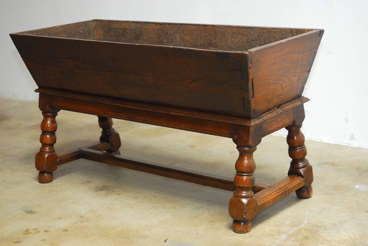 18th Century George III Oak Dough Bin Table 1