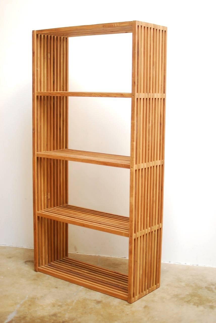 Midcentury Teak Display Shelves or Bookcase 1