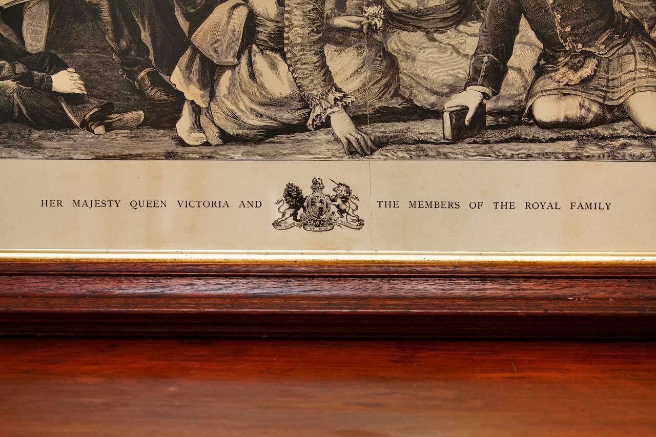 Victorian Her Majesty Queen Victoria and Members of the Royal Family Engraving