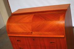 Mid-Century Modern Danish Cylinder Roll Top Desk