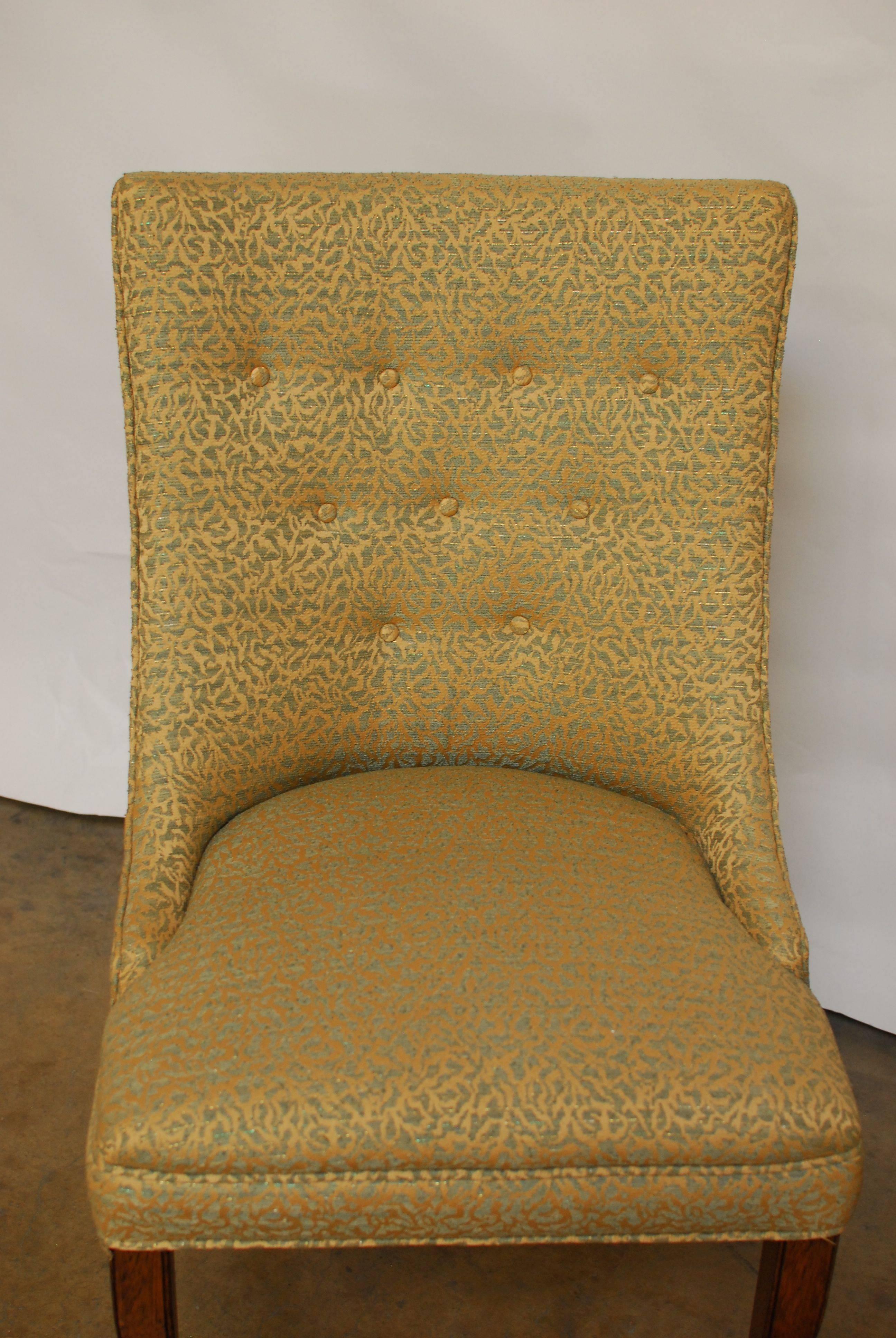 Mid-Century Modern W.J. Sloane Mid-Century Scoop Back Chairs