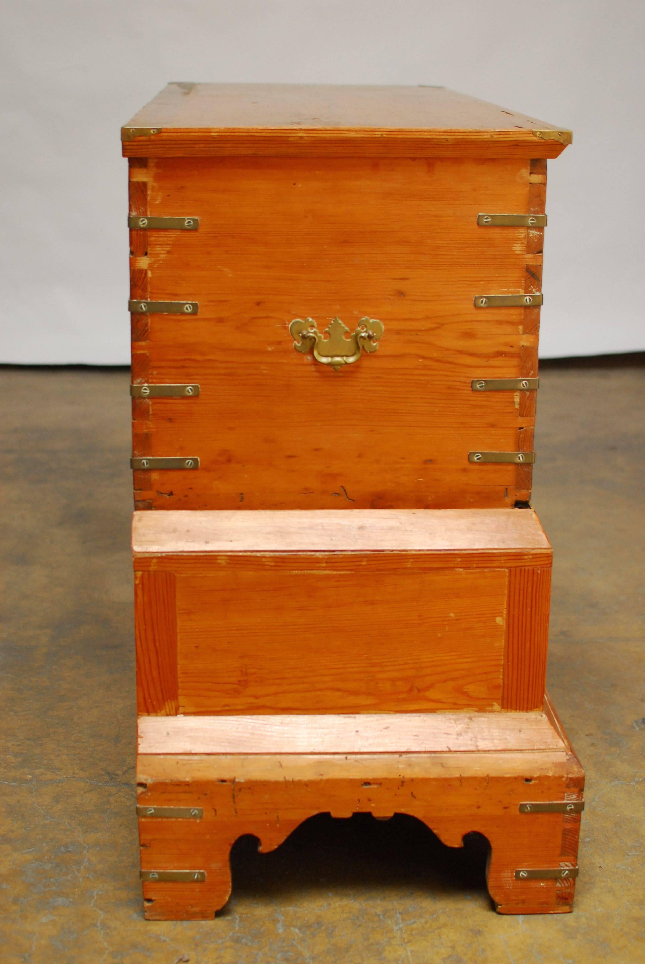 19th Century Pine Campaign Chest 1