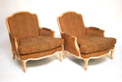 Pair of Leopard French Bergere Chairs