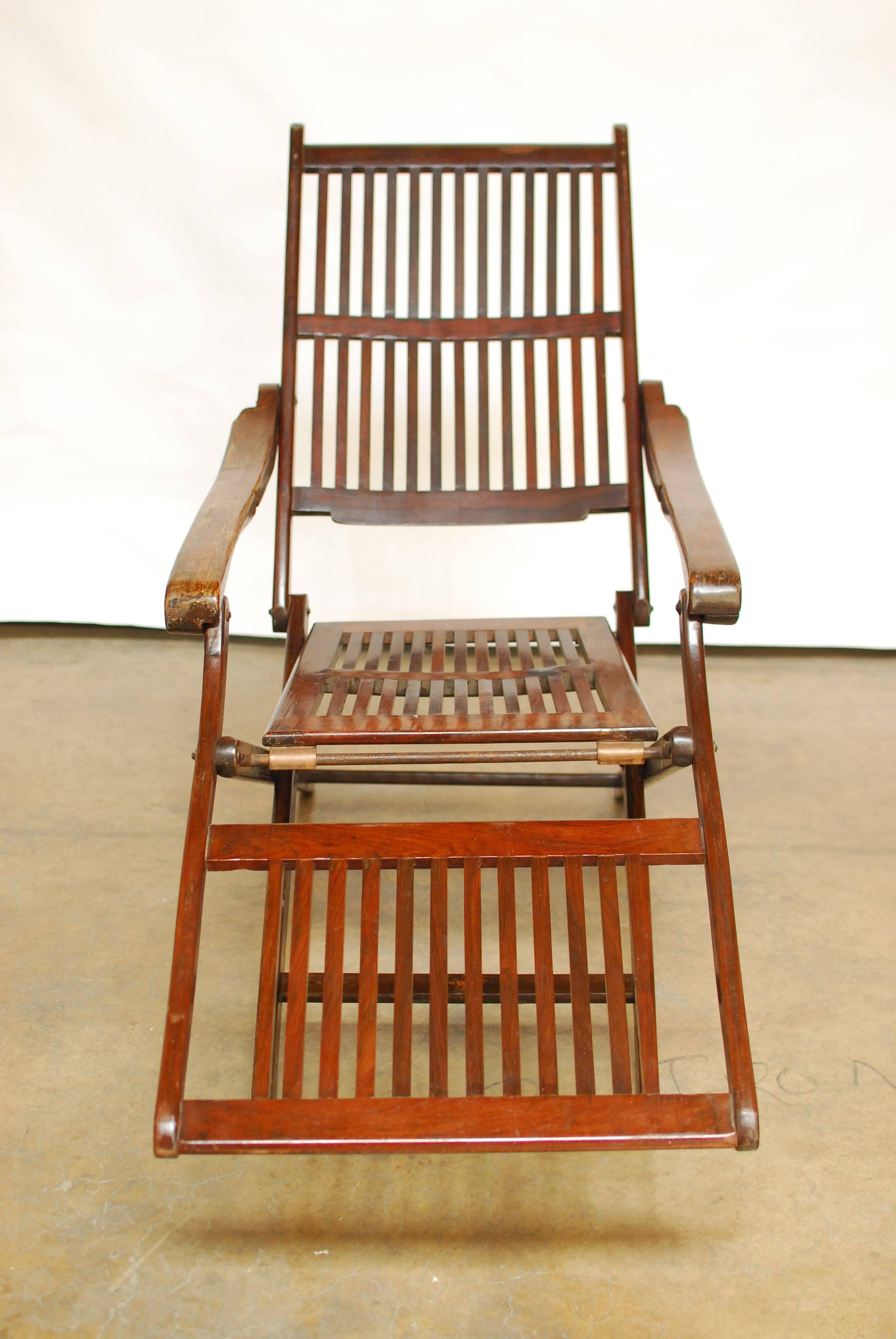 vintage steamer chair