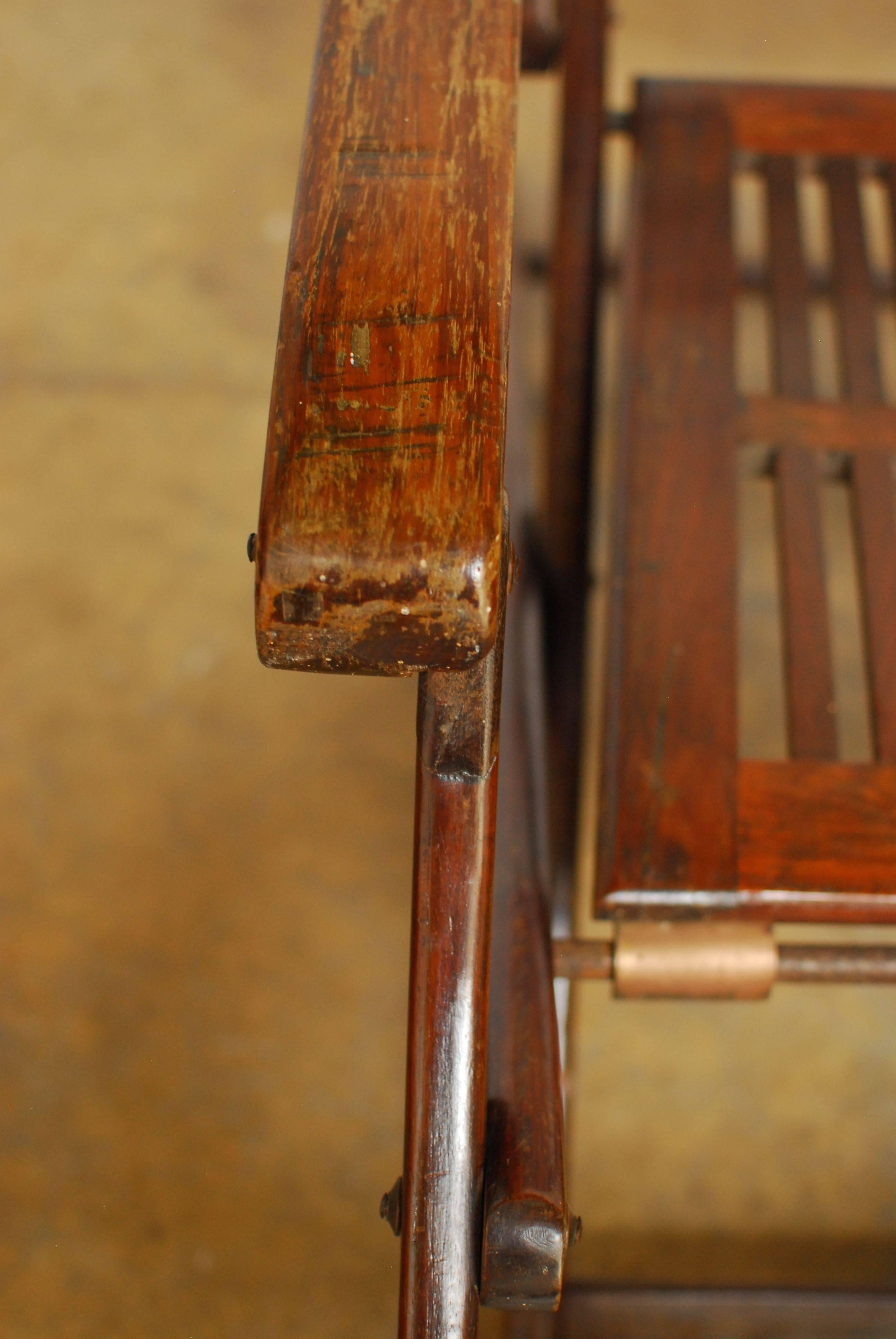 antique steamer chair