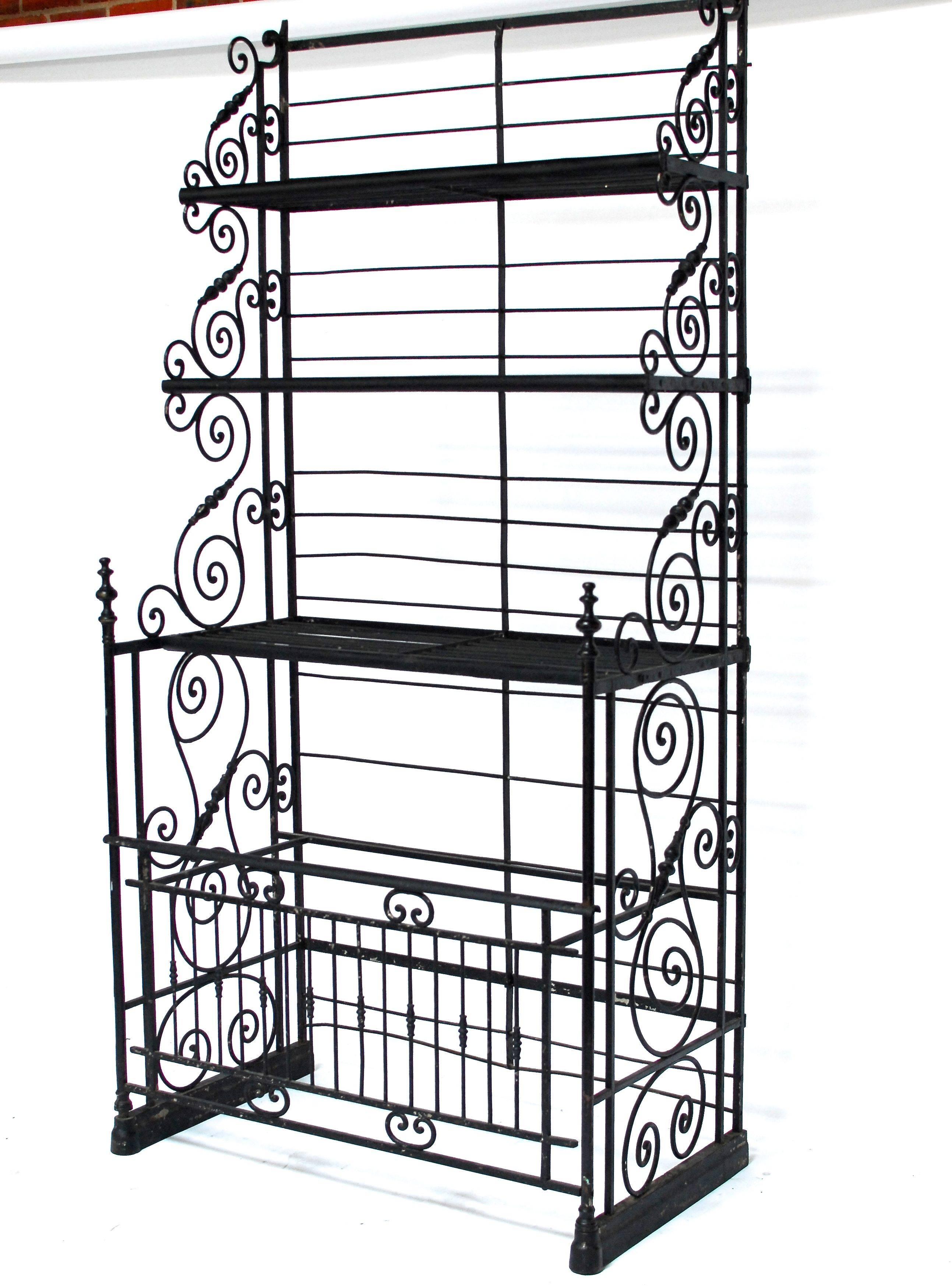 Large Wrought Iron French Bakers Rack at 1stDibs large outdoor bakers