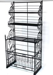Large Wrought Iron French Bakers Rack