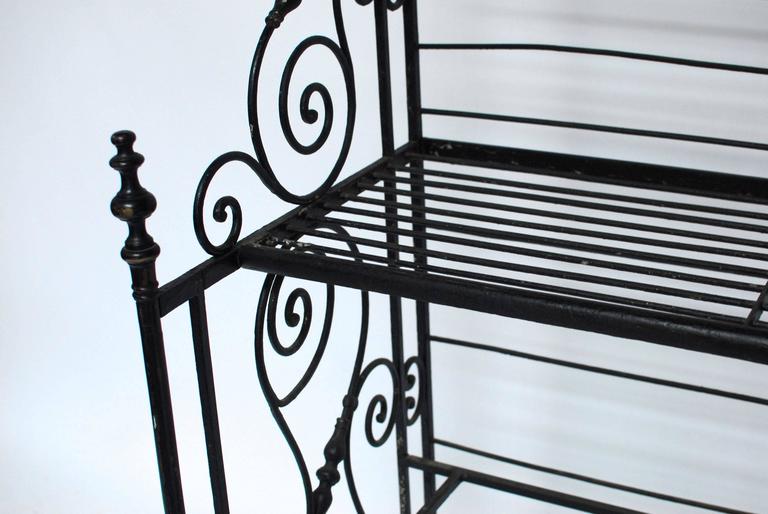 Large Wrought Iron French Bakers Rack at 1stDibs large wrought iron bakers rack, wrought iron