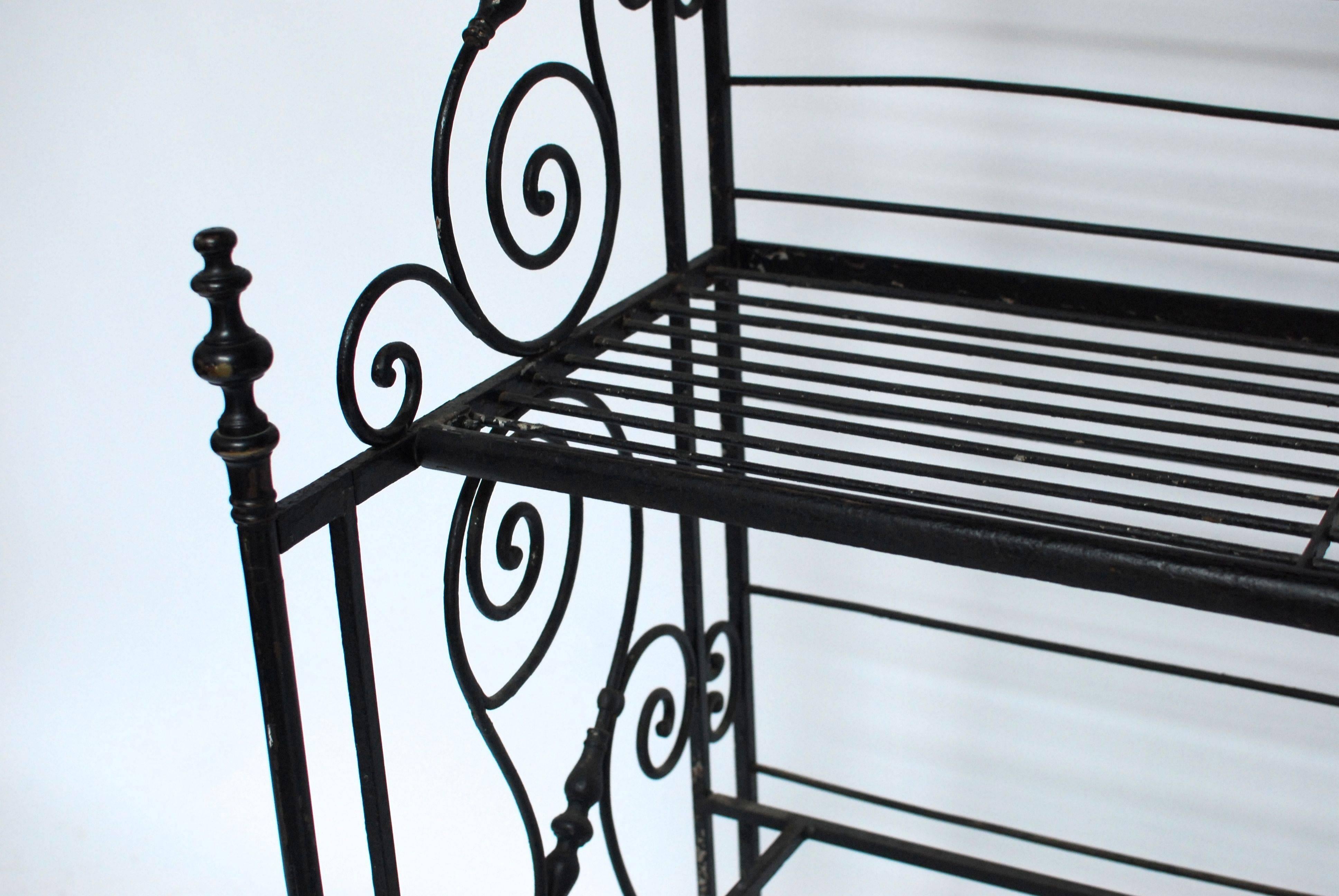 Large Wrought Iron French Bakers Rack at 1stDibs large outdoor bakers