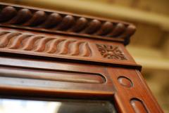 British Colonial Library Bookcase Cabinet