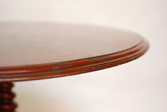 Round Teak Foyer Entry Table