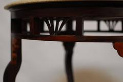 Art Nouveau Style Marble Top Round Table