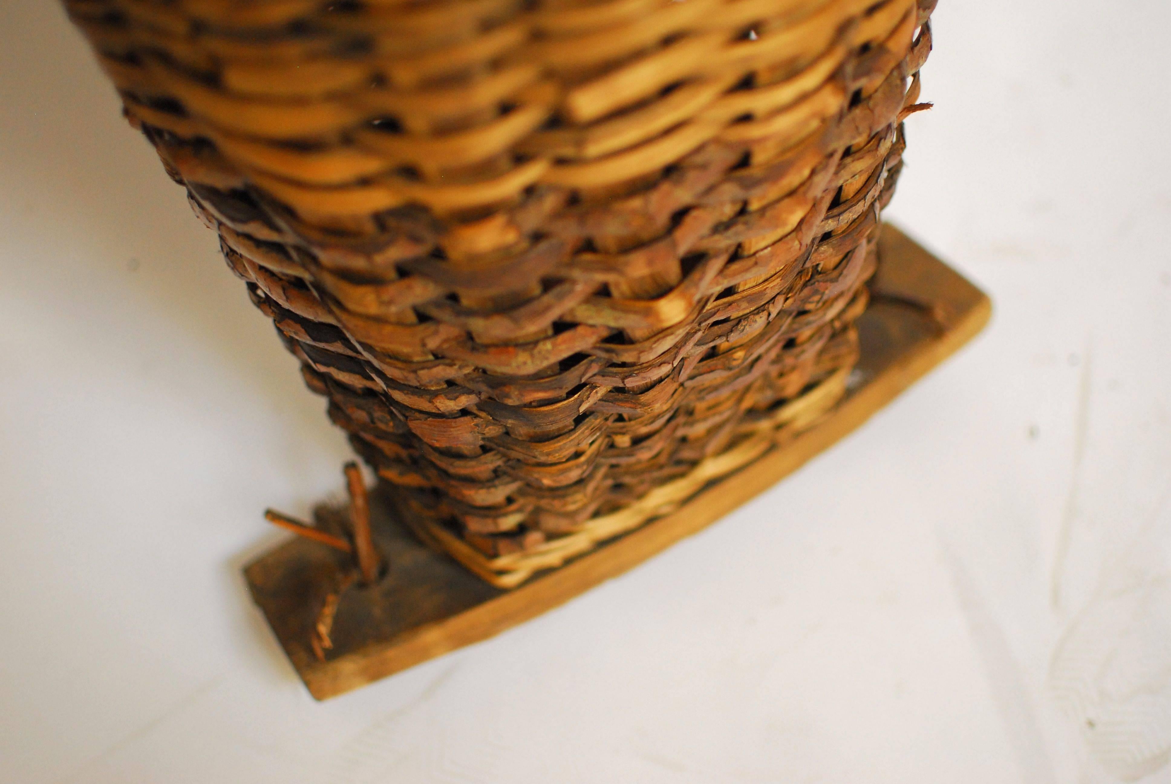 Country French Grape Harvest Basket Hotte