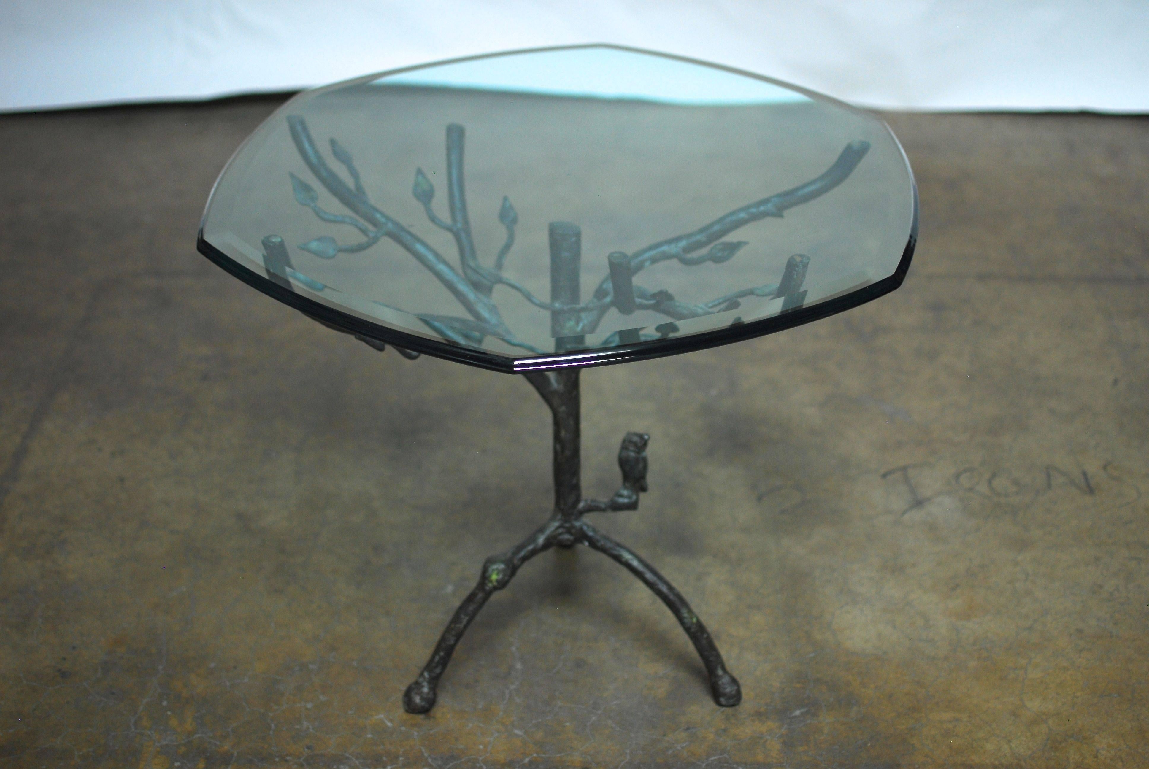 Brutalist Giacometti Inspired Tree Pedestal Table