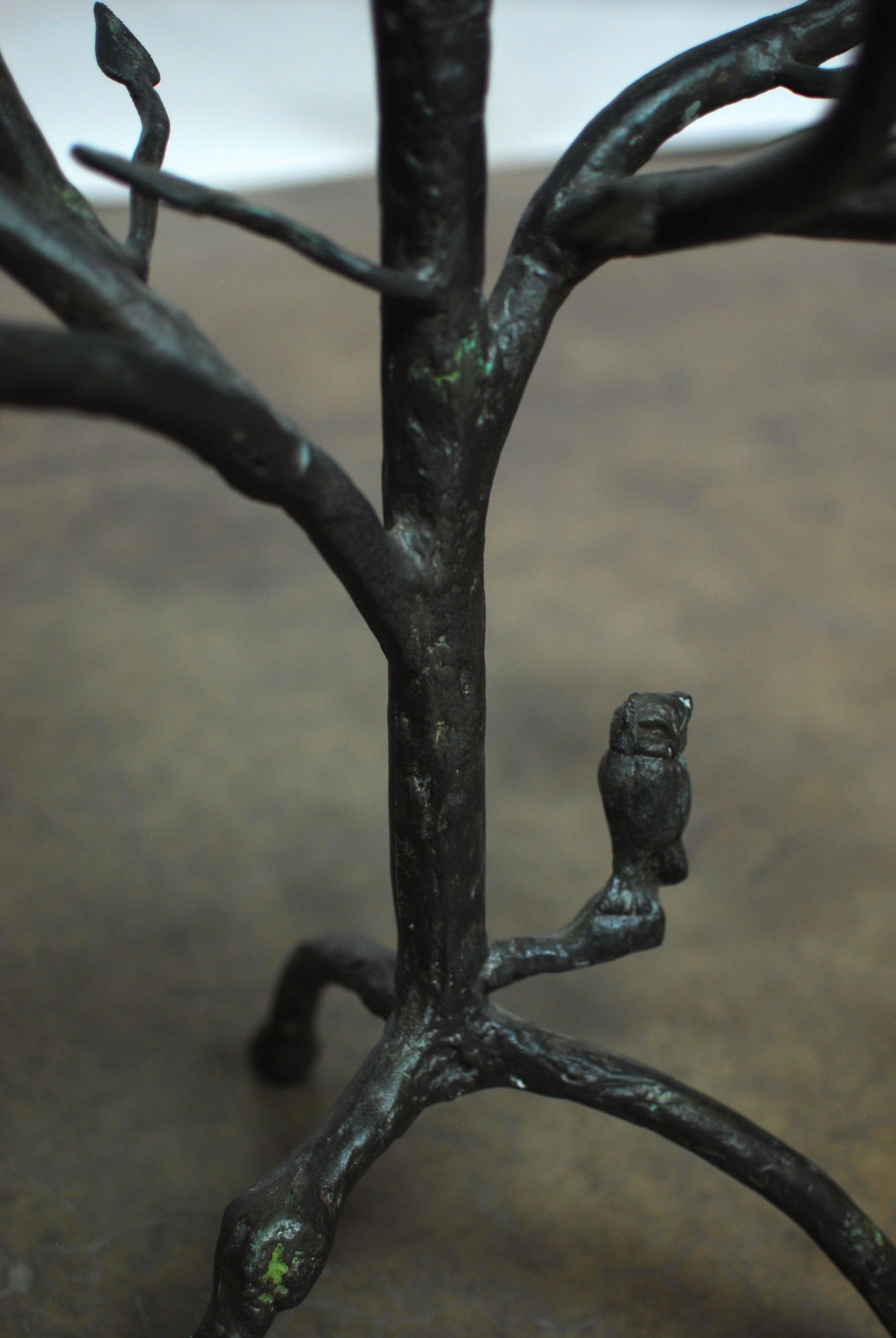 Iron Giacometti Inspired Tree Pedestal Table