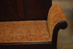 19th Century English Mahogany Hall Bench or Settle