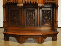 19th Century Belgian Grand Gothic Dressoir Cabinet