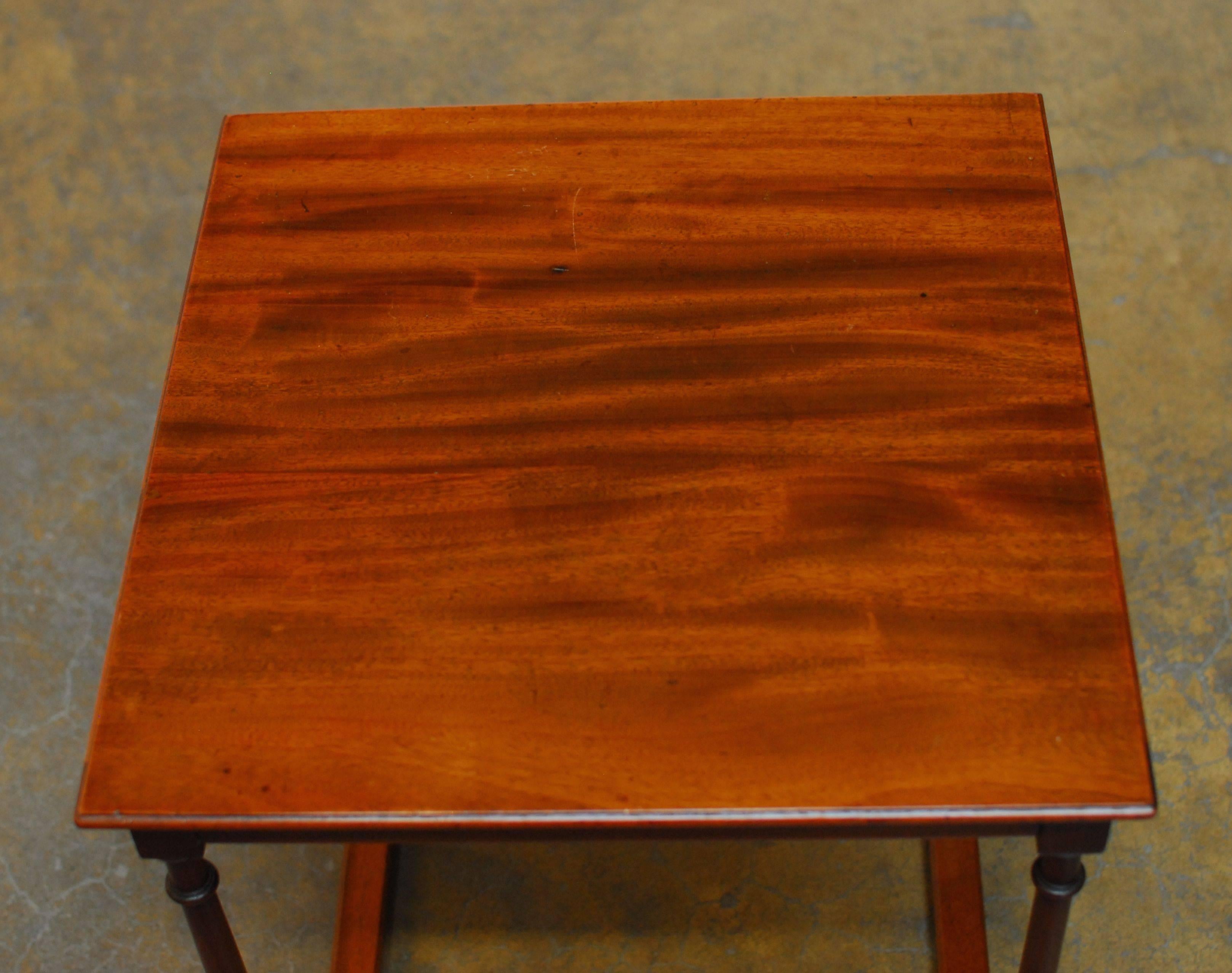 Hand-Crafted Fine English Mahogany Pub Table For Sale