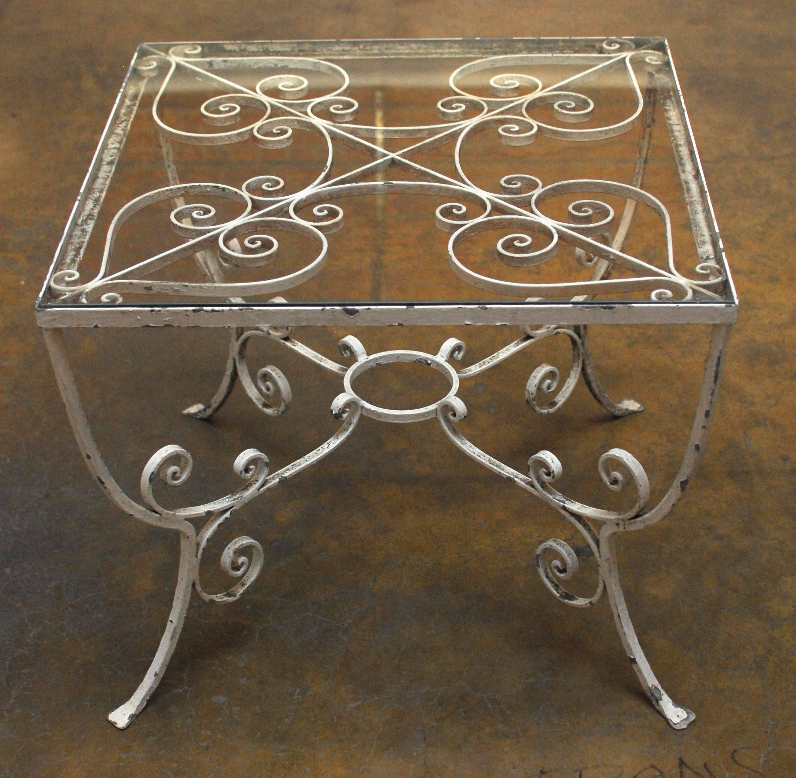Hand-Crafted French Wrought Iron Patio Set