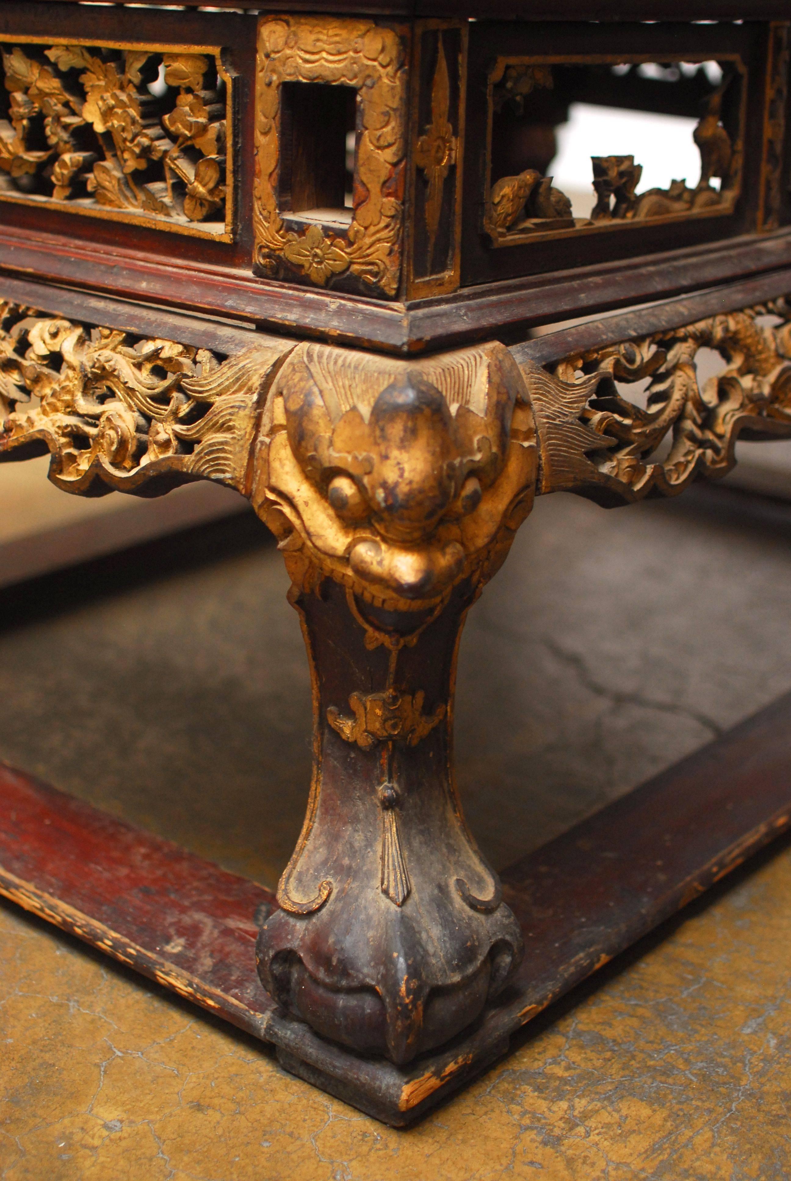 Qing Monumental 19th Century Chinese Buddhist Altar Shrine