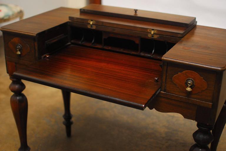 American Mahogany Desk at 1stdibs