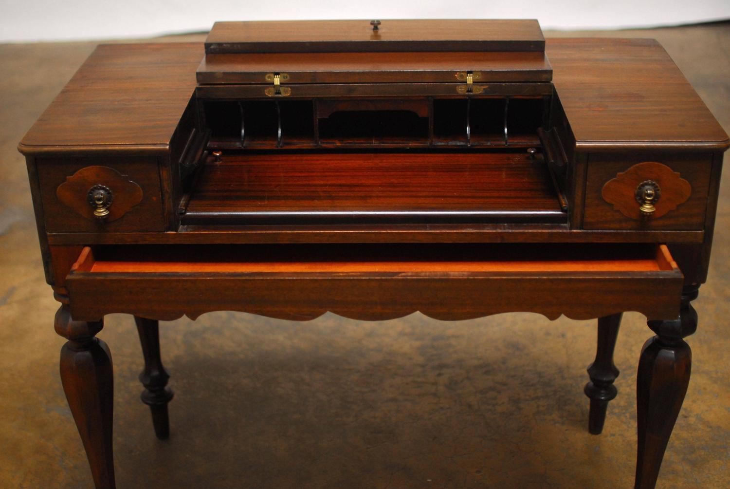 American Mahogany Desk at 1stdibs