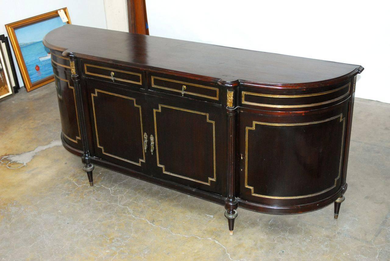 French 19th Century Louis XVI Ormolu Mounted Mahogany Buffet