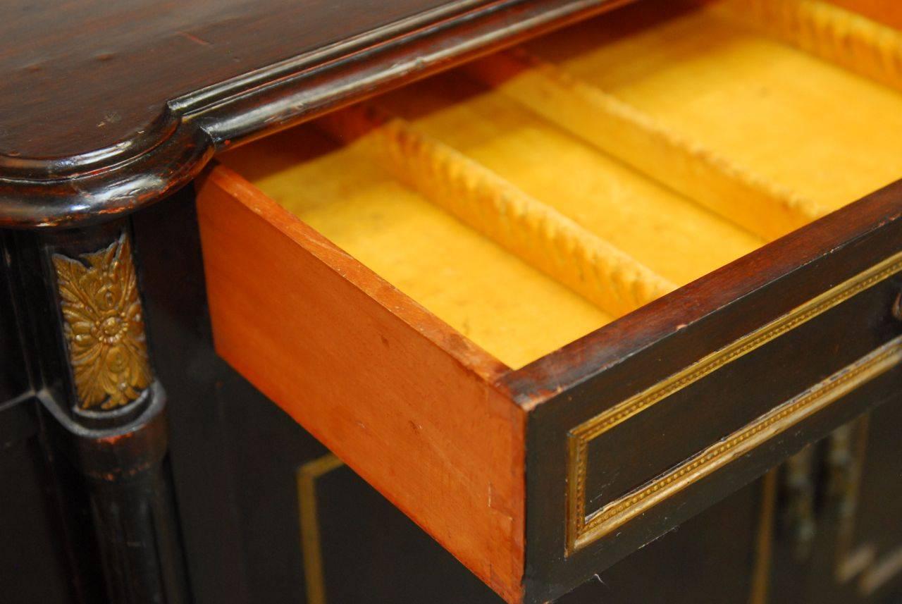 19th Century Louis XVI Ormolu Mounted Mahogany Buffet In Good Condition In Rio Vista, CA