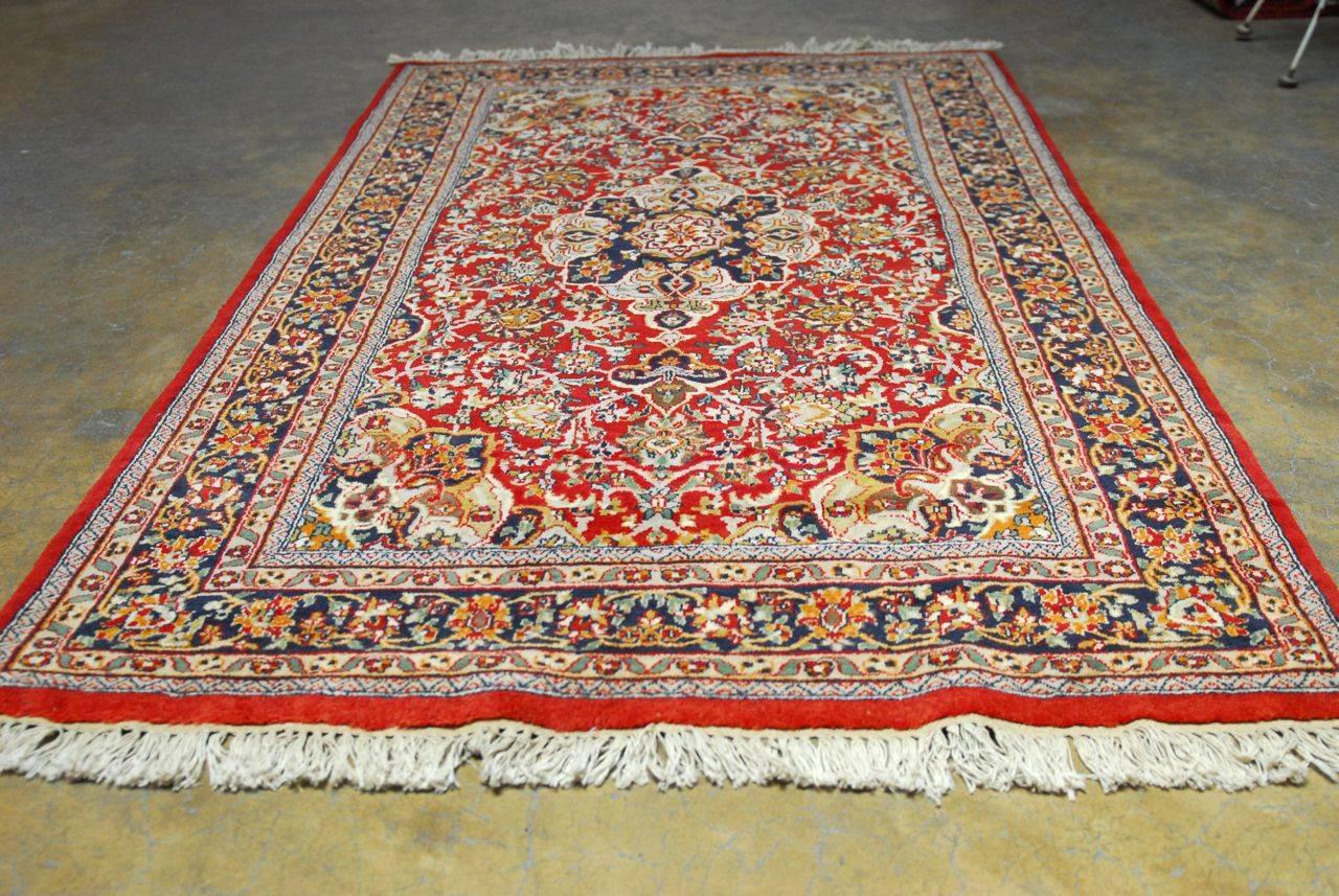 Hand-Knotted 20th Century Isfahan Rug