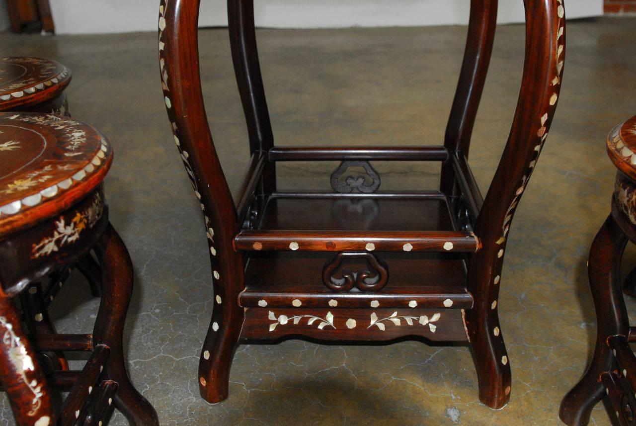rosewood mother of pearl inlay furniture
