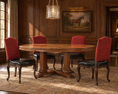 Set of Ten Ralph Lauren Noble Estate Leather Dining Chairs