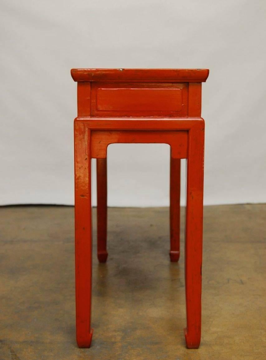 chinese lacquer console table