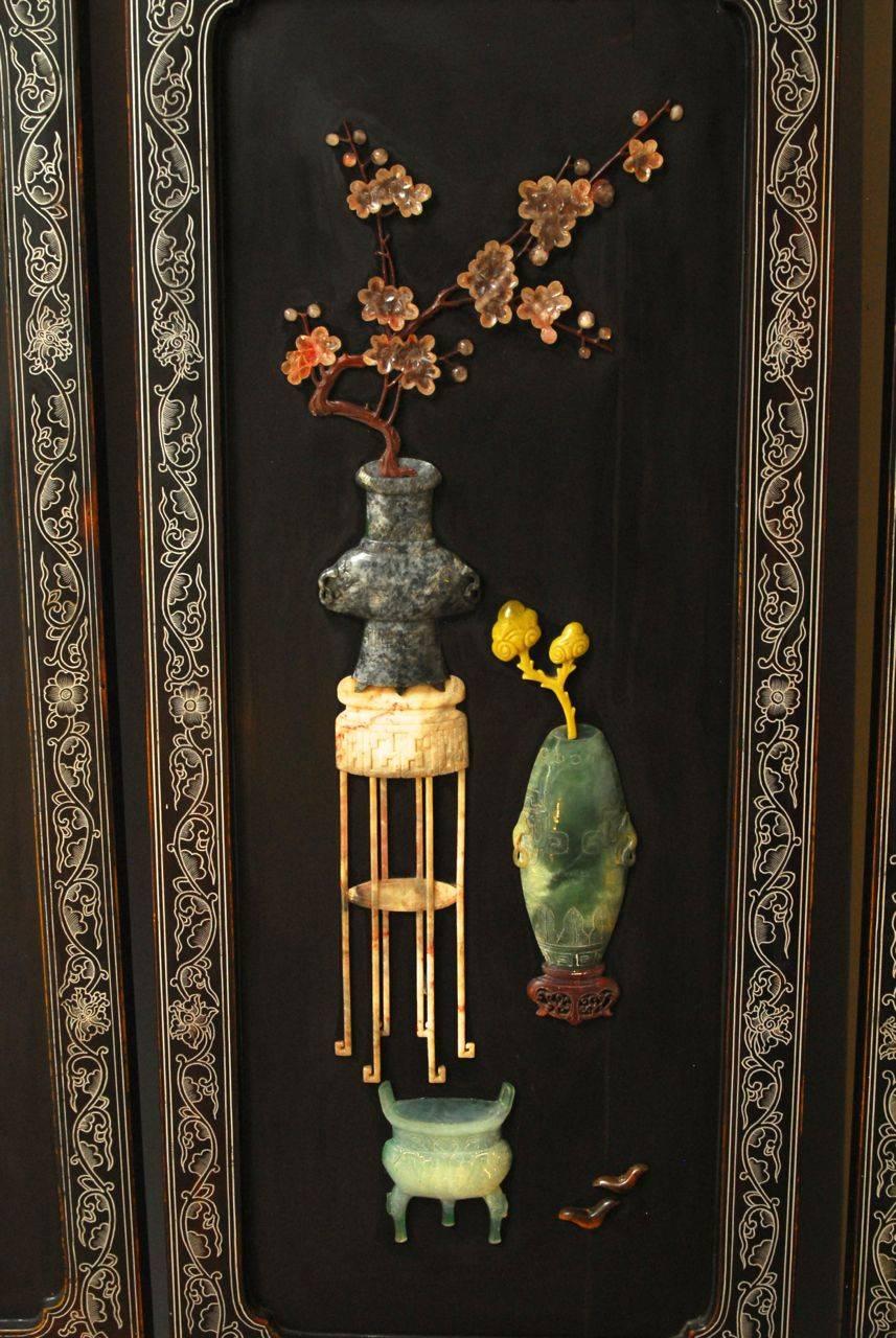 chinese 6 panel coromandel screen