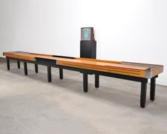Mesa de shuffleboard de estilo arcade «Americana» del siglo XX, de 22 pies