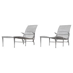 Pair of Dan Johnson Brown Jordan Sol y Luna Chaise Lounges