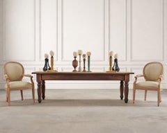 Set of Eight Mounted Ostrich Egg Finials by Artist Ira Yeager