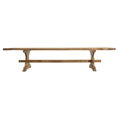 19th C. French Provincial Farmhouse Oak Dining Table 11 Ft.